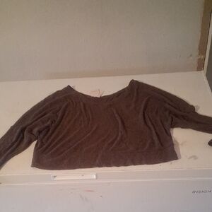 Auden Brown Long Sleeve Sleep Top XL